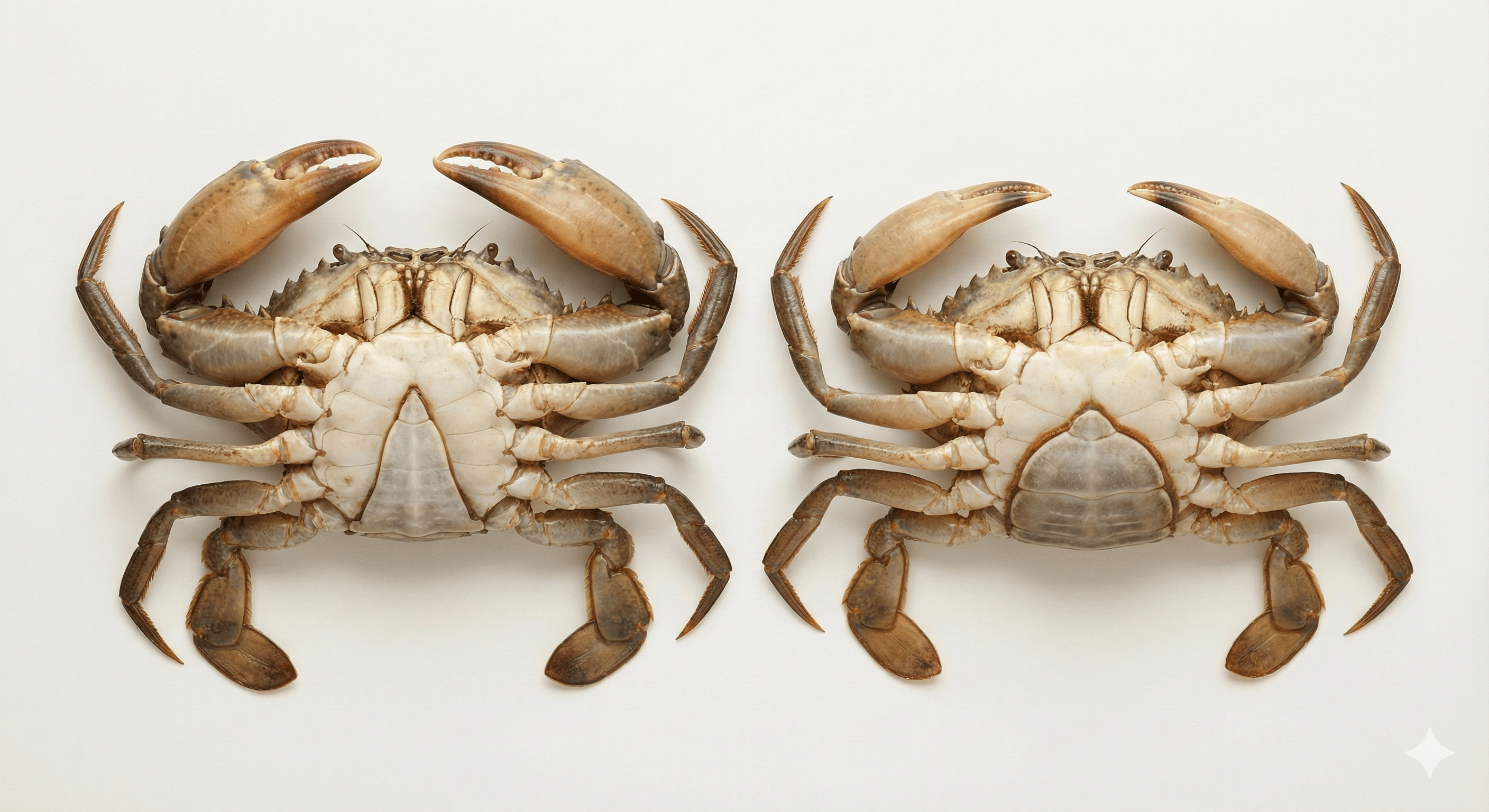 Perbedaan kepiting bakau jantan dan betina